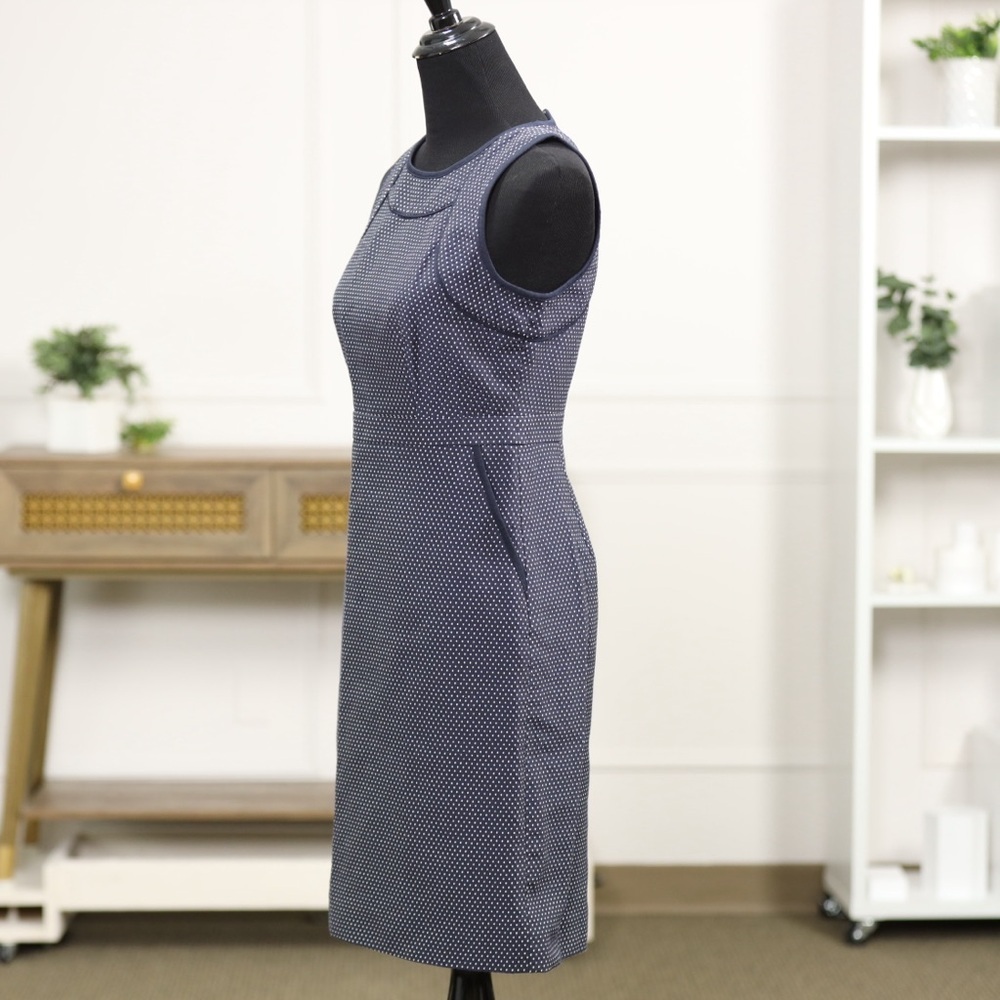 J. Crew Navy Polka Dot Mini Dress - Picture 3 of 9